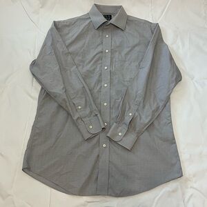 JoS. A. Bank Button Down Men’s Classic Collection Shirt 16 1/2 X 33 Gray